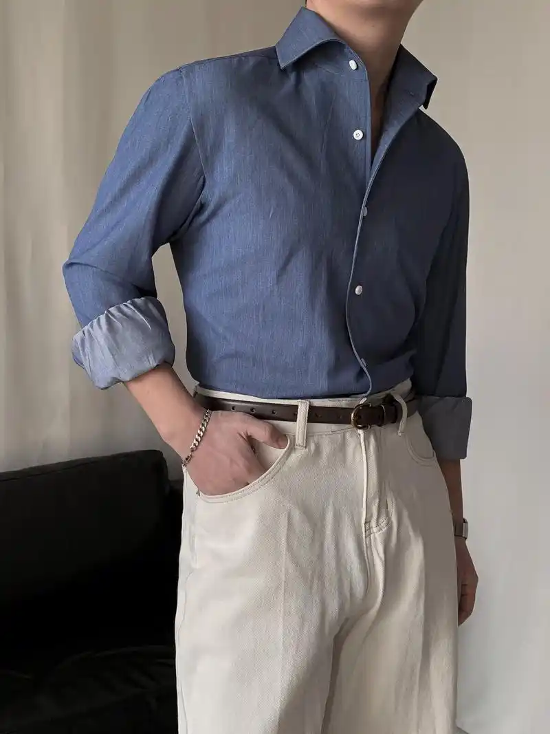 早春男士衬衫穿搭分享 简约休闲ootd