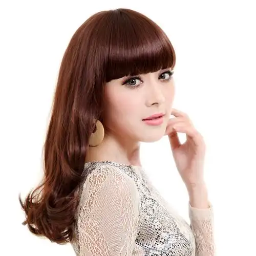 假发女中长发梨花头2022新爆款时尚仿真人发丝锁骨卷发自然全头套