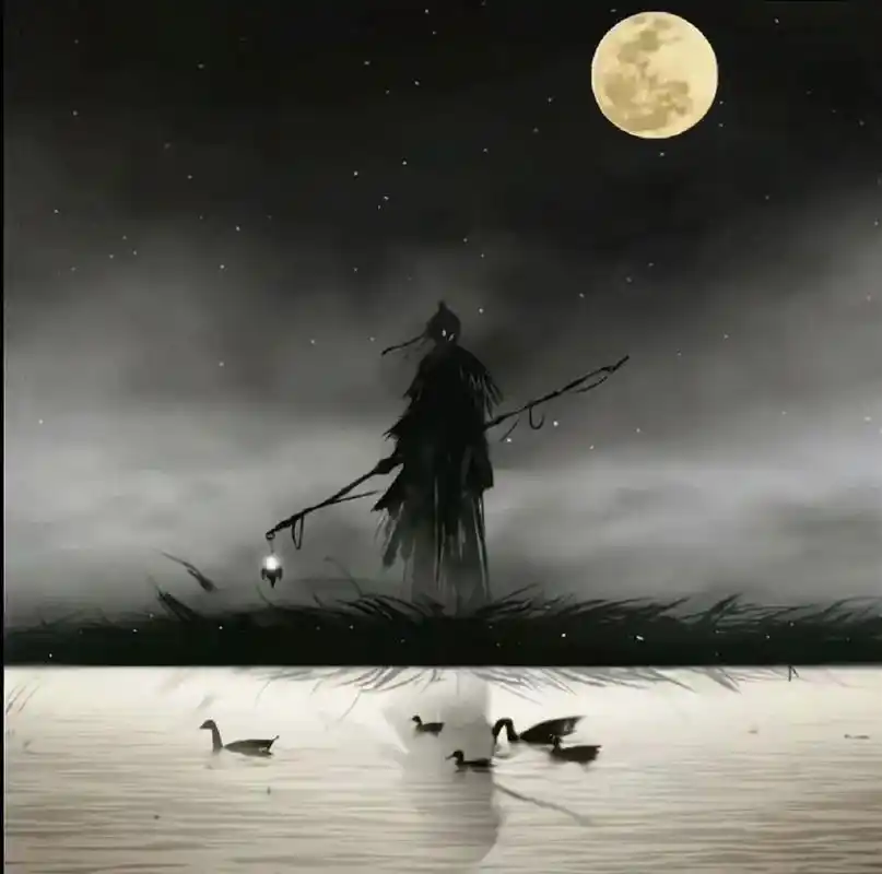 古风月影人孤独动漫头男生头像 图片为网络找图,非原创