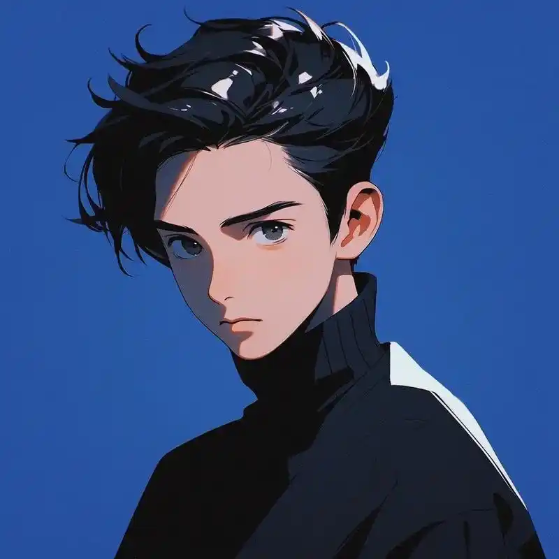 蓝色系头像(男)定制ing #优质头像 #小众头像 #男生头 - 抖音