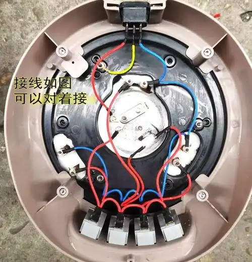 电锅维修电路连接线内部耐高温内线开关后温控器插座插簧线配件
