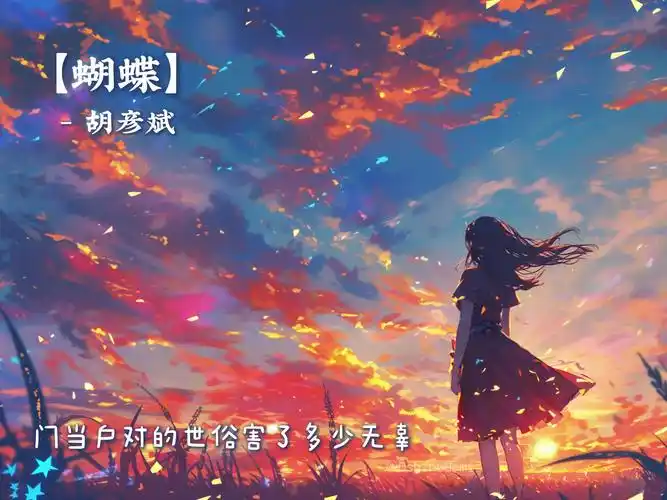 【无损音质】"门当户对的世俗 害了多少无辜"|《蝴蝶》-胡彦斌 | 日推