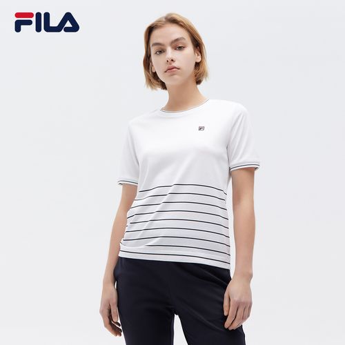 fila斐乐女士短袖2021夏季新款时尚简约商务休闲运动t恤