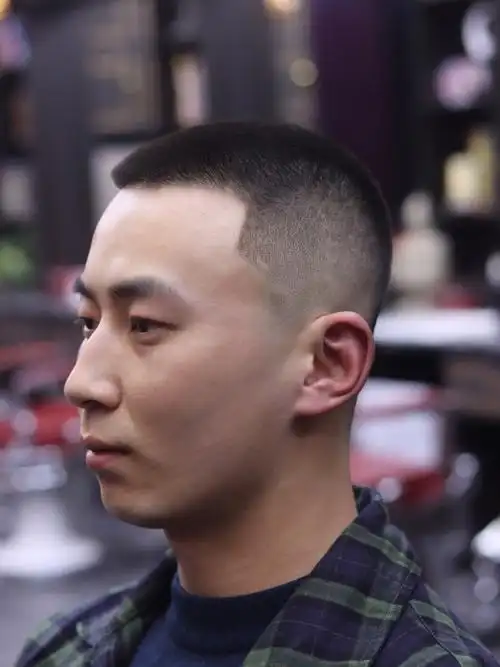 男士圆头发型图片