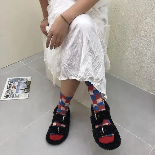 网红同款毛毛新款皮毛鞋女2020早秋一体纯色外穿时尚露趾百搭凉鞋