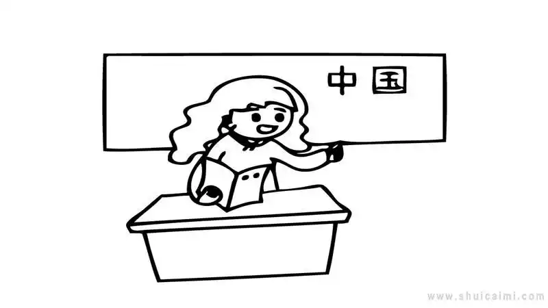 我老师简笔画怎么画我老师简笔画图片