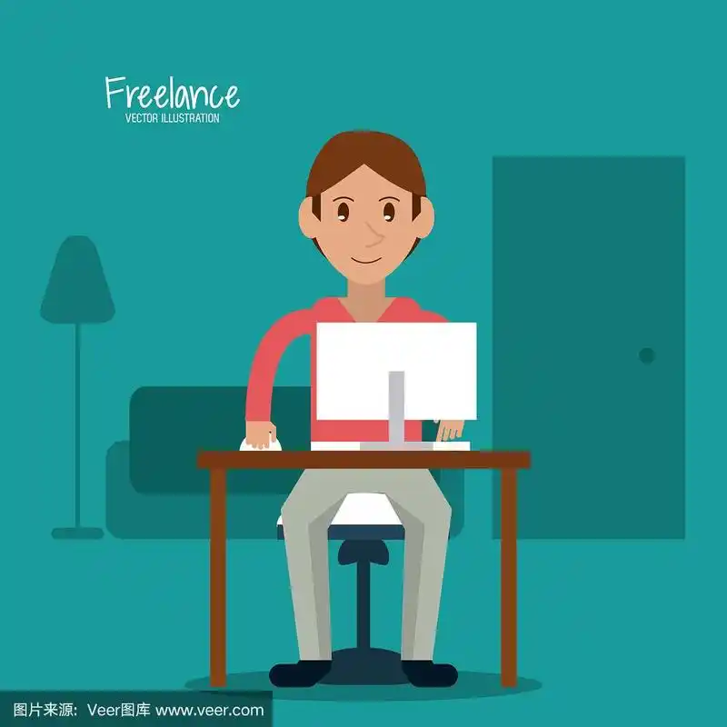 卡通人物和自由设计师