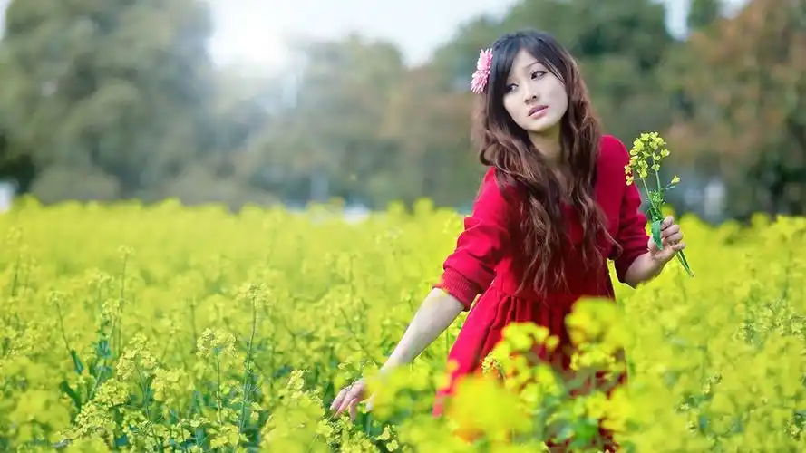 欧美美女田园写真欧美范儿清新写真图片