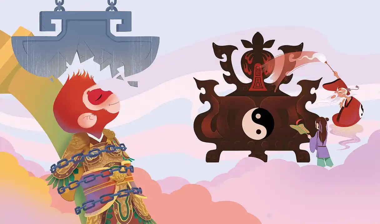 西游记绘本故事-大闹天宫|插画|绘本|佳山 - 原创作品 - 站酷 (zcool)