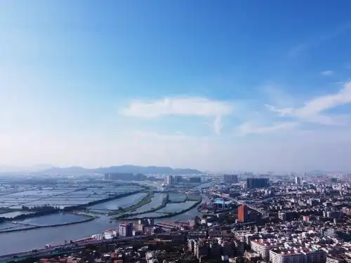 广东省汕头市城市风光航拍