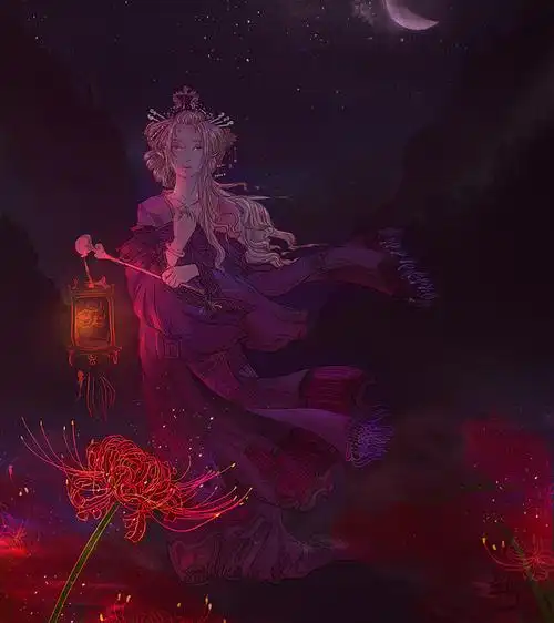 14:48:02末月  的插画 曼珠沙华古风cf7pnzyi同采自poobbs