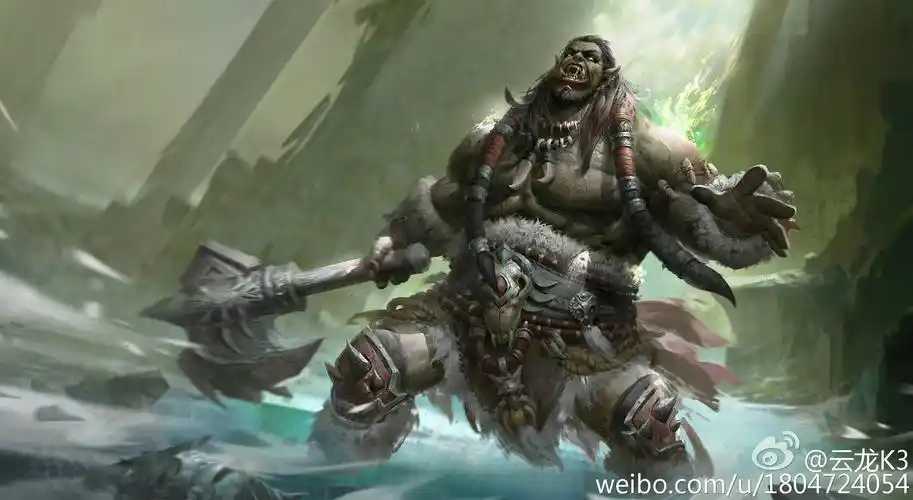 魔兽玩家原创画作分享:霜狼氏族的酋长之杜隆坦-魔兽世界