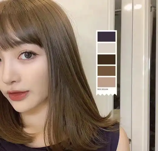 7615低调显白提升气质的蜂蜜茶棕发色96染对发色白2个度低调1