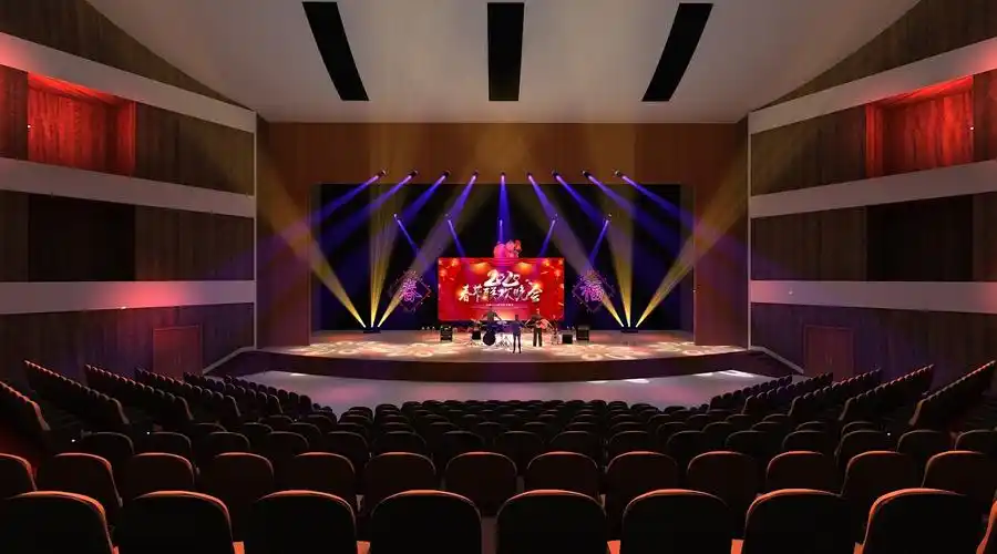 春节晚会舞台舞美设计3d效果图