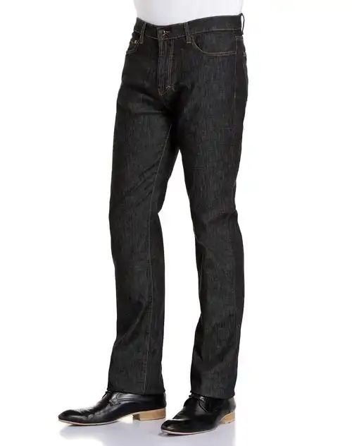 versace collection男装专场 黑色休闲百搭中腰牛仔长裤