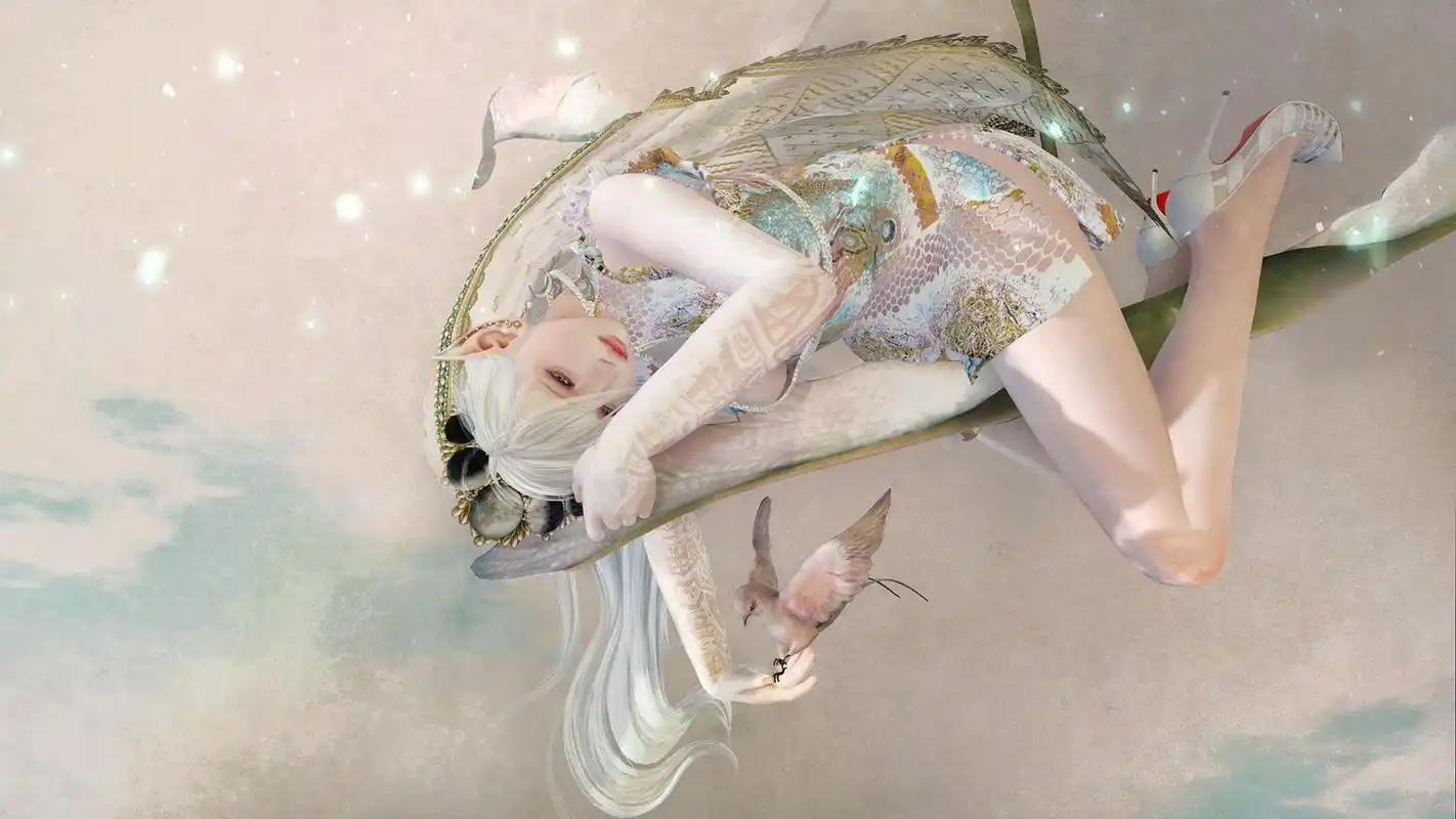 唯美3d手绘美女图片高清电脑桌面壁纸