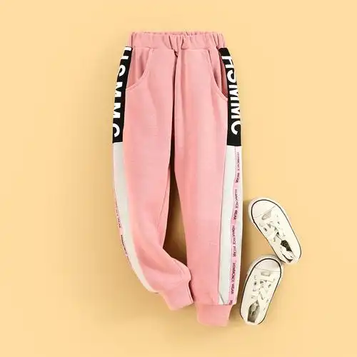 小虎帕蒂女童卫裤运动裤外春季休闲儿童裤子印花裤子