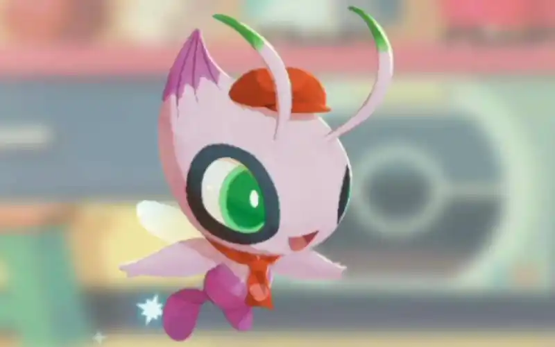 《宝可梦咖啡/缤纷趣》～时拉比 异色(闪光)时拉比技能特效展示