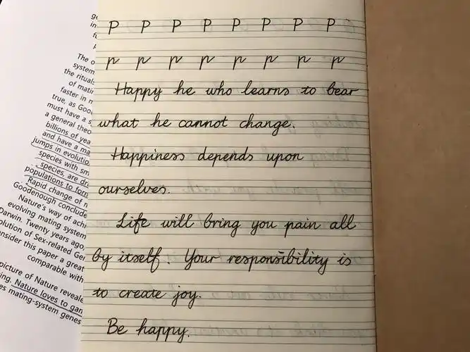 英文手写体之快乐