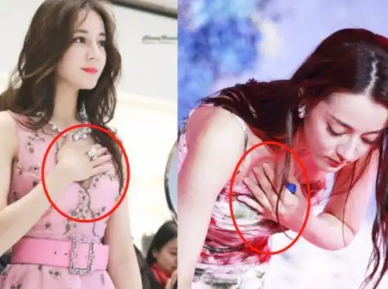 迪丽热巴穿吊带裙太性感裙子侧面缝起来一截巴掌全程挡住胸口