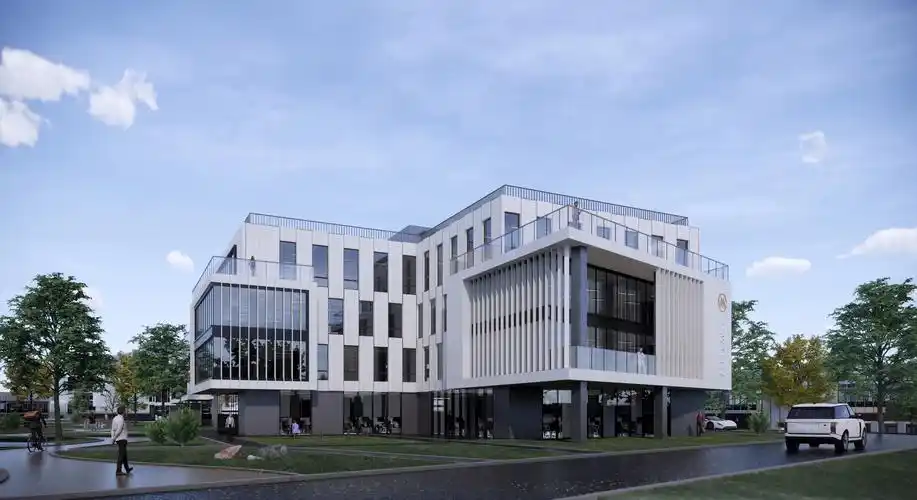 将建筑以模块的形式置于场地之上,模块单位可分可合,产品组合灵活多变