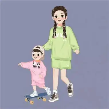 抖音最火的亲子头像图片