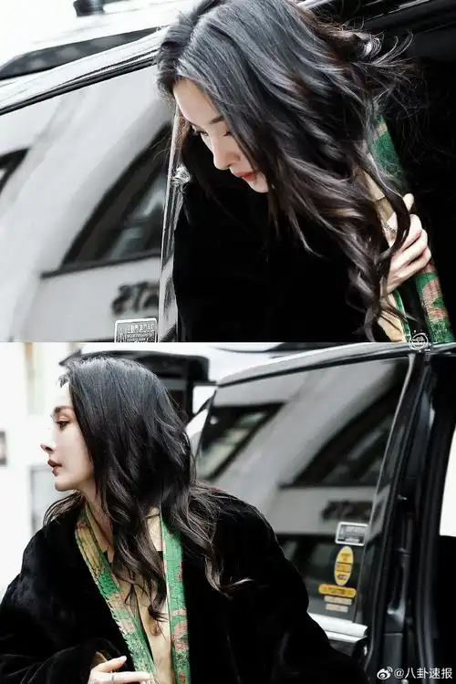 杨幂下车侧颜##杨幂下车侧脸