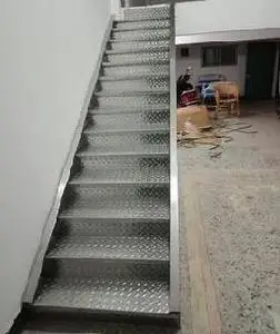 带护栏楼梯家具理货台阶定做304不锈钢楼梯扶手踏步板可拆卸库房