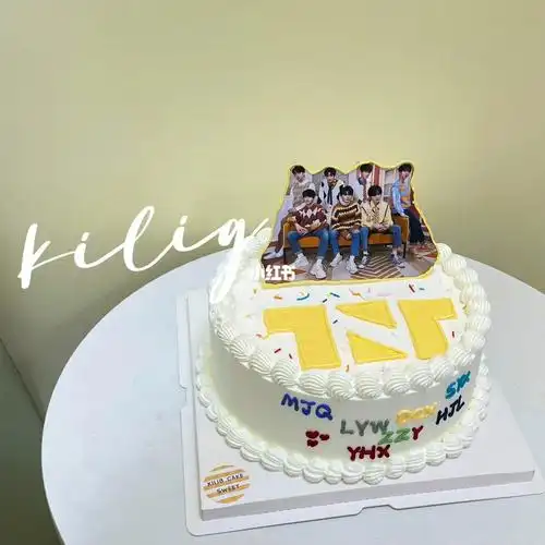 明星蛋糕|tnt蛋糕定制蛋糕|照片蛋糕#tnt  #照片蛋糕  #生日蛋糕晒一