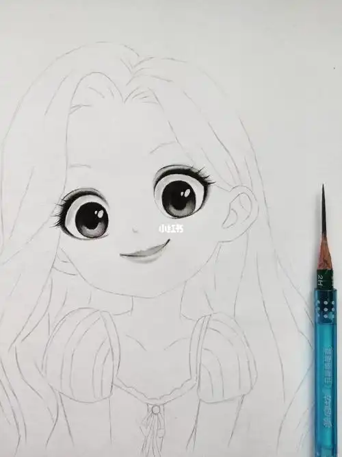 公主素描画大全公主素描画大全铅笔画