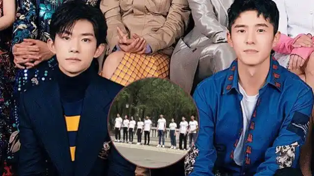 刘昊然易烊千玺同框了 快看你的墙头都站在一起了