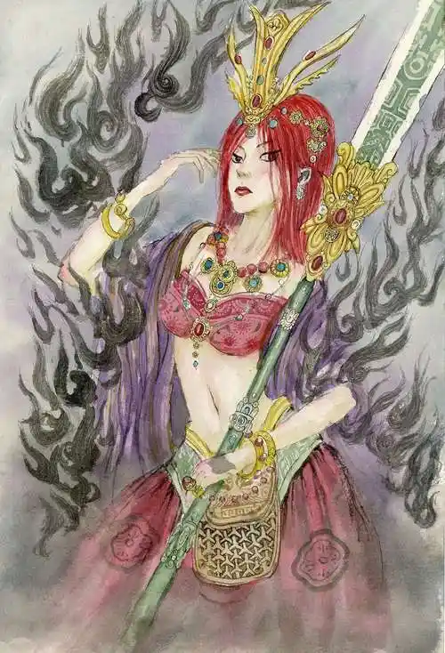 与蚩尤之战中止住风雨帮黄帝铲除了蚩尤,这就是后人所说的旱神女魃