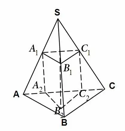 已知正三棱锥s-abc,一个正三棱柱的一个底面的三个顶点在正三棱锥的三