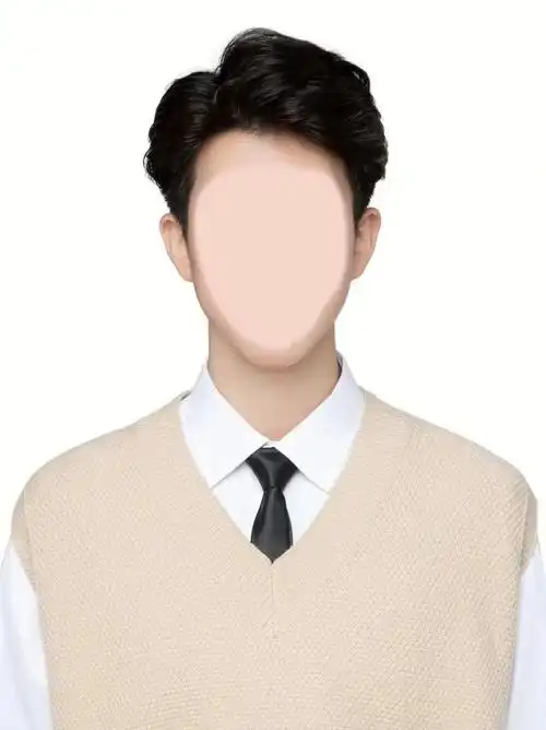 男生证件照模版换发型换服装自取帮修