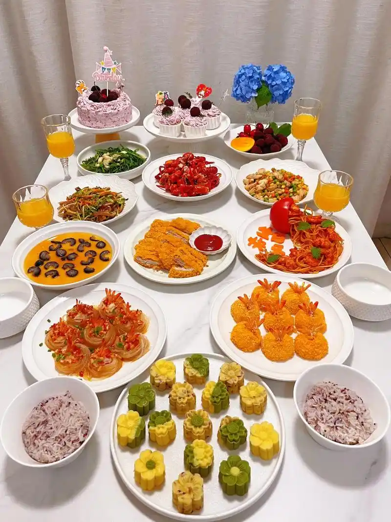 生日家宴|在家轻松搞定一桌大餐.92附上今日菜单(菜品详细做 - 抖音