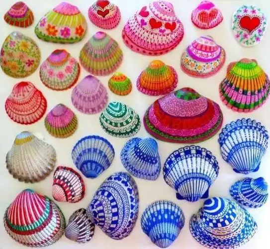萌娃妙笔生辉,时光定格童年一一亲子diy创意立体贝壳画,把"海"带回家
