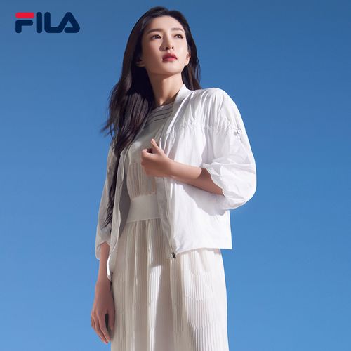 外套fila斐乐官方女子2021年秋季新款江疏影同款运动茄克