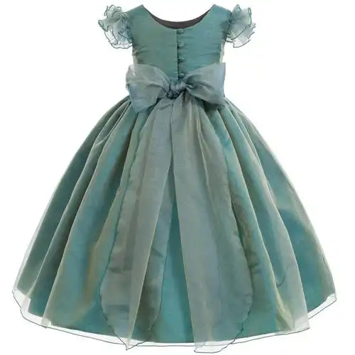 英伦风女童甜美公主连衣裙 儿童公主裙婚纱礼服 飞飞袖芭蕾长裙