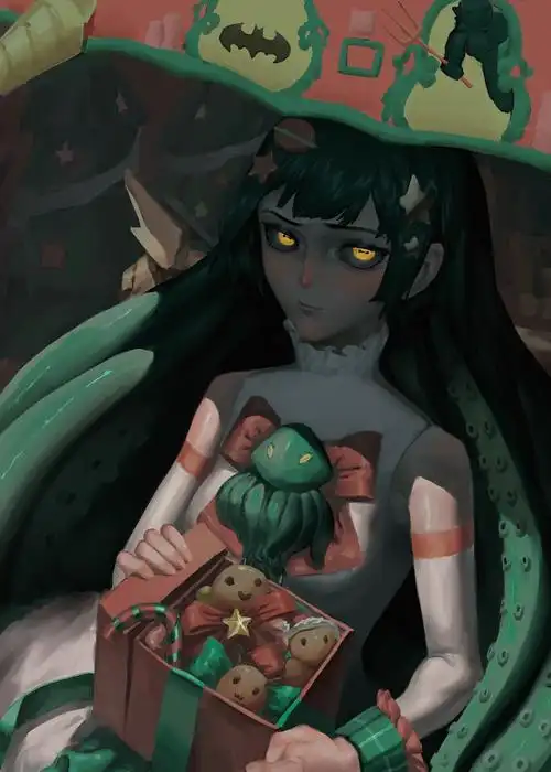 凝视-半厚涂板绘原创作品-触站