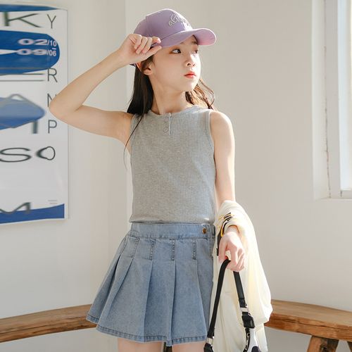 女童牛仔裤夏薄款中大童夏装裙裤儿童裤裙童装夏季裤子外穿短裤裙