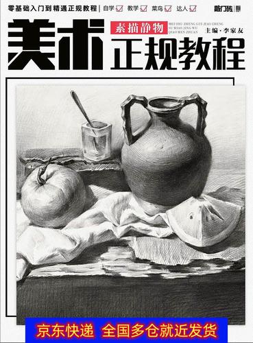正版书 美术正规教程—素描静物 艺术类考试书籍《现货速发》 素描