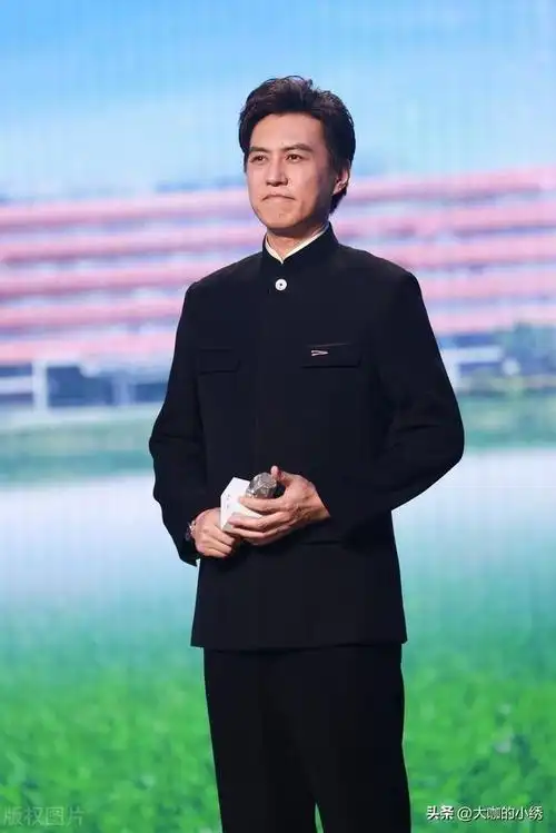 靳东出席一汽红旗品牌活动,身穿中山装套装一身正气_网易订阅