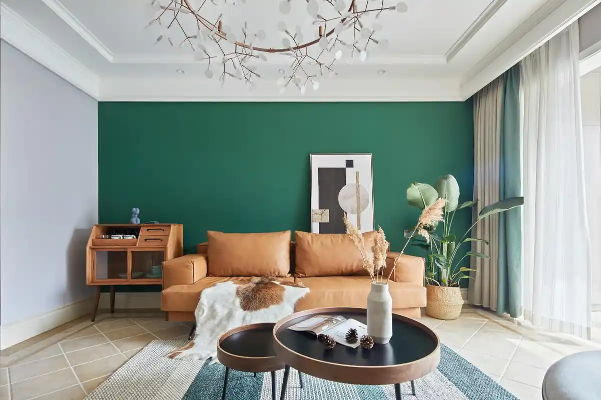 成都110平北欧三居装修设计简单乳胶漆调色背景墙居然这么美