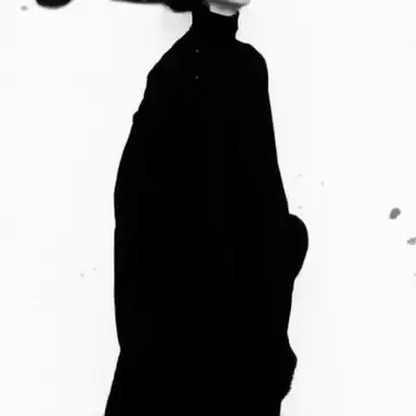 女头丧系真人黑色系高清冷色系的小姐姐照片高冷真人头像