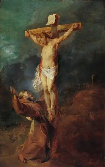 油画耶稣十字架装饰画