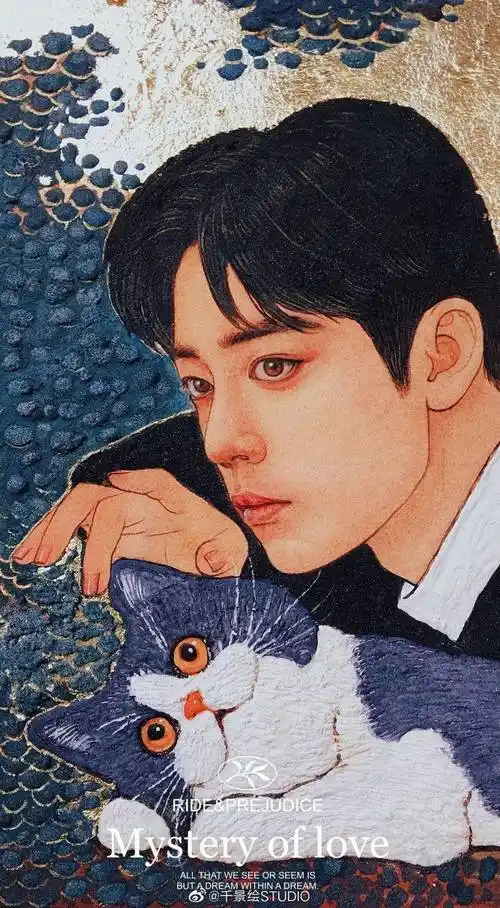 一次肖战,画遍他360°,作品被刘涛转发,网友盛赞:厉害_海报_绘画_经典