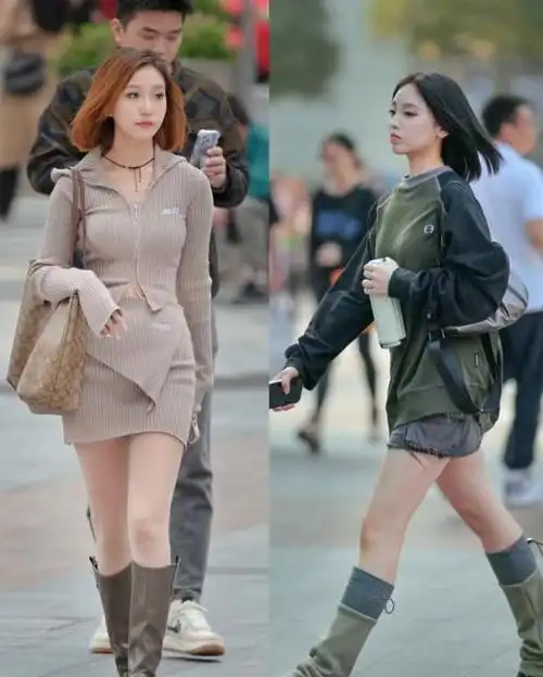 看重庆街拍才明白:满大街都在穿"一身黑",时尚帅气贼拉风!