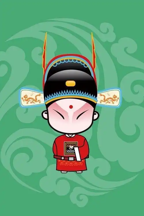 q版插画京剧也可以萌萌哒