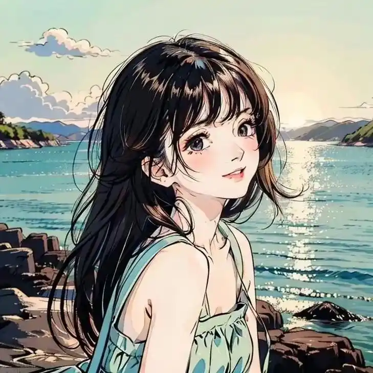 漫画女孩 #治愈系 #深海少女 #头像 - 抖音