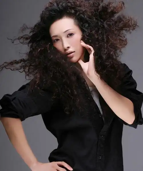 女生长发锡纸烫效果图,烫发图片,发型图片